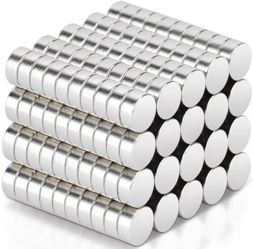 200 Stück Magnete Stark 5x2mm, Neodym Magnete Extra Stark Mini Magneten Klein Rund Kleine Magneten für Magnettafel, Kühlschrank, Whiteboard, Pinnwand, Fotos, Büro