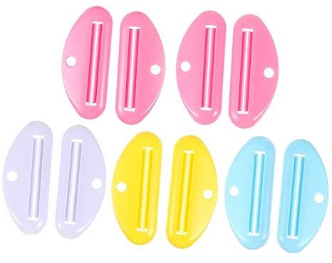 FOMIYES 30pcs Bathroom Toothpaste Tube Squeezer Tool Abs Material Reusable Easy Squeeze