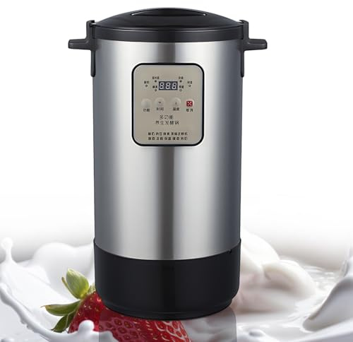 CIELOBLOEN Fermentadora de Yogur eléctrica y máquina de fermentación Inteligente, yogurtera Comercial automática de 12/18 l para Uso doméstico y Comercial. Prepara Queso, natto, Vino de arroz