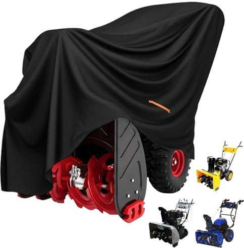 Uoqpty Outdoor Schneefräsen Abdeckplane - Wasserdicht UV-Beständig Stabil - Schneefräse Zubehör Aufbewahrung - Für Winter Auffahrt Garten Hof Haus Garage Saisonal Innenhof Bauernhof