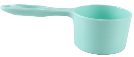 Alide Cuchara medidora de melamina de 200 ml con man-go largo para comida seca o húmeda de perros, gatos, hurones y pájaros (verde)