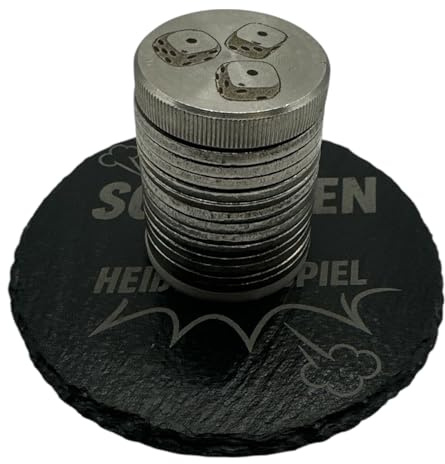 Inetbot Schockbesteck Graviertes Set Motiv Schocken heisst das Spiel, Edelstahl mit Lasergravur, Meiern Knobeln