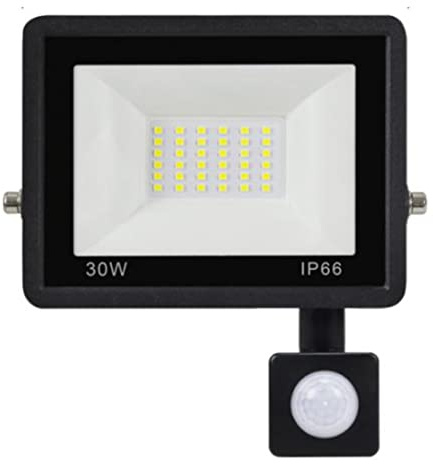 Peosaard Luces con Sensor para escaleras, luz con Sensor de Movimiento, luz de Seguridad para Exteriores, inundación Impermeable de 30W para jardín de escaleras, de inundación
