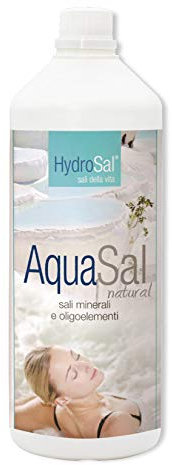 Hydrosal AquaSal Natural, Acqua Termale, con Magnesio, Potassio e Iodio, per Piscina e Spa Idromassaggio di Qualsiasi Marca, Rigida o Gonfiabile - 1 LT