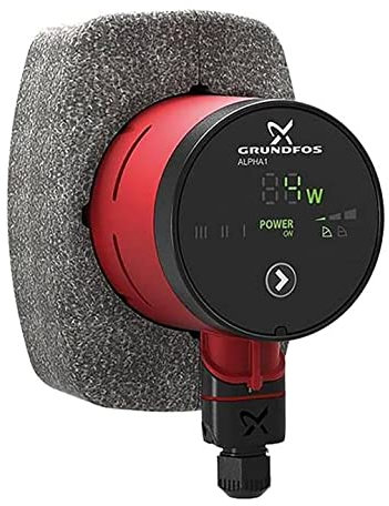 Grundfos Hocheffizienz-Umwälzpumpe Alpha1 15-60 130 mm inkl. Wärmedämmschale HE Pumpe