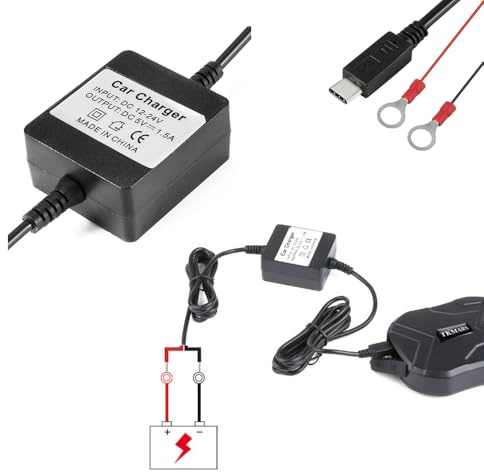 Kfz-Ladegerät-Adapter für GPS-Tracker Serices / TK905 / TK905B / TK915 / TKMARS (Micro-USB)