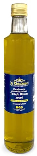 DOS Tartufi - Aceite De Oliva Virgen Extra con Trufa Blanca | Producción Artesanal de Foligno | Sabor Intenso para Platos | Sin Conservantes ni Colorantes, 500 ml