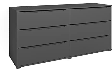 Vicco cassettiera per camera da letto Ruben, Antracite, 160.2 x 77.6 cm