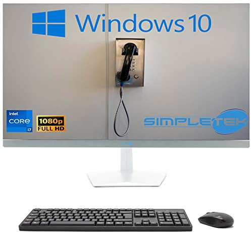 SIMPLETEK - PC All in One 24 FHD Core i7 Up to 3.60GHz Windows 10 | 16GB RAM SSD 2TB | Integrated HDMI Webcam - Mouse and Keyboard included