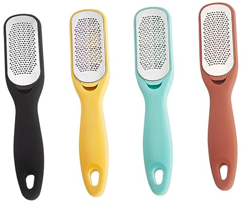minkissy Grattoir en acier inoxydable pour pédicure - Lime à ongles en métal - Lime à ongles en métal - Lime à ongles en métal - Lime à pied - Corné