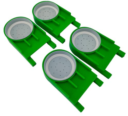 Aukbeefun 4 Pack Bee Feeders for Hives - Outdoor Bee Hive Feeder for Sugar Syrup & Water, Compatible with Most Beehives, Easy to Monitor & Clean for Beginner & Pro Beekeepers (Green)