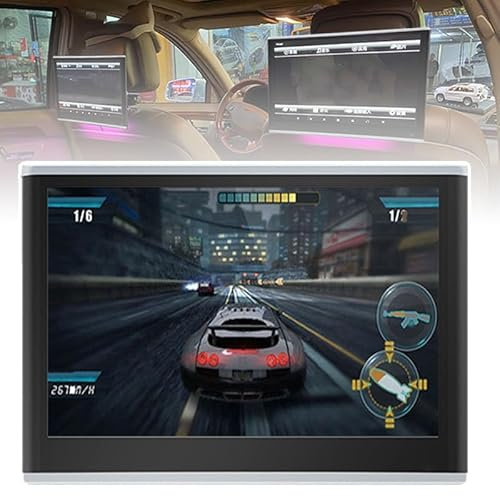 9 Inch Android Car Headrest Video Players, 4k 1080p Touch Screen Tv Headrest, Support External USB/sd/WiFi/Bluetooth/fm, Compatible Avec Mp3 Mp4 Wma Avi,1PCS
