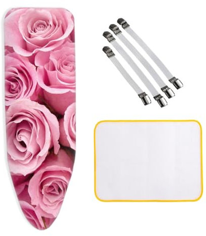 ZJBKX Bügelbrettbezug, Bügelflächen 145-160cm Länge x 45-60cm Breite, für Dampfbügeleisen Geeignet, Universalgröße XXL