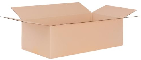 verpacking Faltkartons 590 x 290 x 180 mm KK 123 Braun [Größe und Stückzahl wählbar] 1-wellig große Kartons 25 Stück