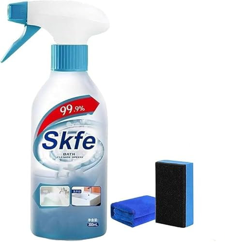 Skfe - Limpiador de baño en aerosol, limpiador de espuma Skfe, limpiador Skfe, limpiador de manchas difíciles de Skfe, limpiador descalcificador de manchas difíciles para baño, bañera, inodoro, ducha,