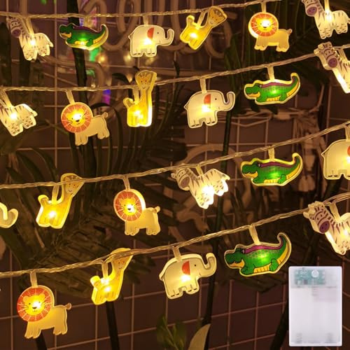 Hopelit 1.5m 10LED Tier Lichterkette Kinderzimmer, Lichterkette Batterie Wasserdicht mit Timer Nachtlicht für Kinderzimmer Junge Mädchen Baby Bett Hausbett Geburtstag Geschenk Party Deko