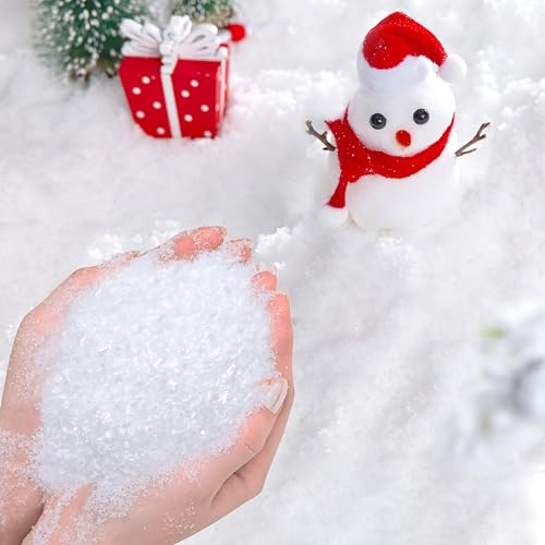yisight Neve Finta, Neve Artificiale, Fiocchi di Neve Artificiali, Neve Finta per Decorazioni, Neve Artificiale per Albero di Natale, Natale, Feste, FESTIVITÀ (100g)