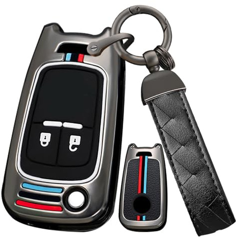 Ysbxitu Auto Schlüssel Cover Hülle für Herren Passt für Opel Astra J Adam Corsa D Meriva Insignia Mokka Zafira Tourer Buick für Chevrolet 2012-2018-Schlüssel Gehäuse Elegant & Praktisch Car Keychain