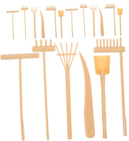 ifundom 3 Set Mini Zen Garden Rake Handcrafted Sand Rakes for Sandbox Small Desktop Tools for Artistic Sand Painting Stress Relief and Creative Play