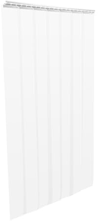 Lot de 7 rideaux à lamelles en PVC - Transparent - Design à lamelles - Dimensions : 2 m de hauteur x 1,05 m de large - Rideau de porte à rayures transparent - Coupe-vent - Réduction du bruit