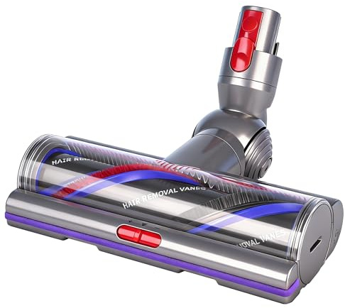Torque Drive Bodendüse für Dyson V7 V8 V10 V11 V15 Staubsauger Bürste Ersatzteil Elektrische Bodenbürste Anti-Tangle Einstellbare Saugkraft Aufsatz für Dyson Ersatzbürste für Hartböden und Teppiche