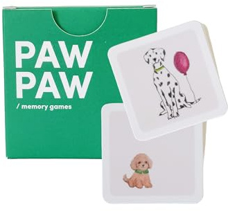 Latintota Paw Paw | Juego de Memoria con Perros y Cartas de Acción | Juego de Cartas Familiar de Observación | 2-6 Jugadores | Regalo Original