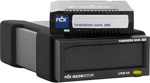 Tandberg RDX External Drive kit with 1TB, Black, USB3+ Includes Windows Backup and Apple Time Machine Support 8864-RDX
