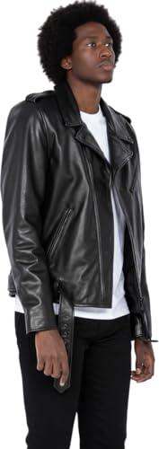 Schott NYC Uomo Lc1140blk Giacca di Pelle Not Applicable, Nero, Large