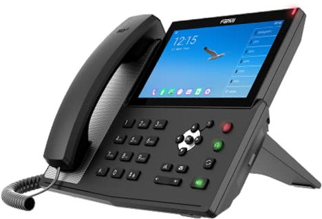 Fanvil X7A téléphone fixe Noir 20 lignes LCD Wifi