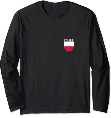 Bandiera Polonia Maglia a Manica