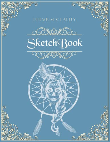 Premium Sketchbook 8.5x11 size & total 110 sheets of Sketch Pad: The tattoo inspiration of the dream catcher Sketchbook matte cover notebook, Gifts ... Painting, Water Color, Pastel and Graphite.
