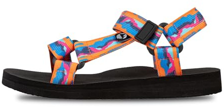 Lakeland Active Women's Mockerkin Adjustable Outdoor Walking Lifestyle Sandals - Wasdale Orange - 6