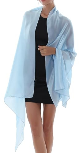 RIIQIICHY Schals für Damen, Pashmina-Schals und -Wickeltücher, Hochzeit, wie Chiffon-Schal für den Hals