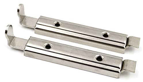 Design61 2er Set Schrankriegel Möbelriegel mit Schiebeverschluss Schrank Riegel für Haustier-Tore Badezimmer Möbel 7cm