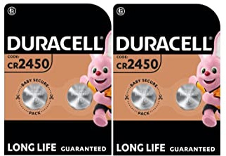 Duracell CR2450 Lithium Batterie (4er-Pack) – Langlebige Energieversorgung