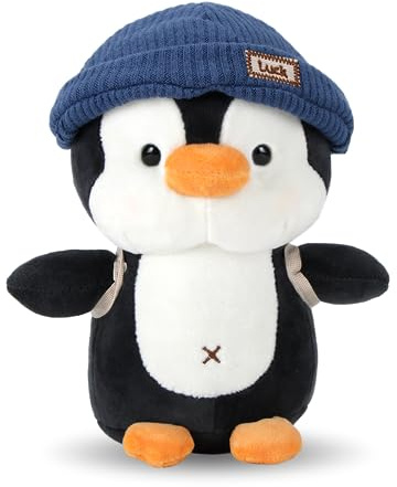 Wishstar Kuscheltier Pinguin Plüschtier für Kinder, Stofftier Schmusetier zum Kuscheln & Spielen, Plüschtier Pinguin Geschenk, Pudgy Penguins Plush Für Mädchen Jungen (Blau 23cm)