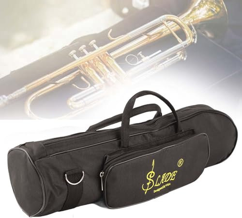Trompetenkoffer Trompete, 53 X 21 X 2, Wasserdicht, Trompetentasche, Robust, aus Schwarzem Oxford-Stoff, Musikinstrumentenzubehör