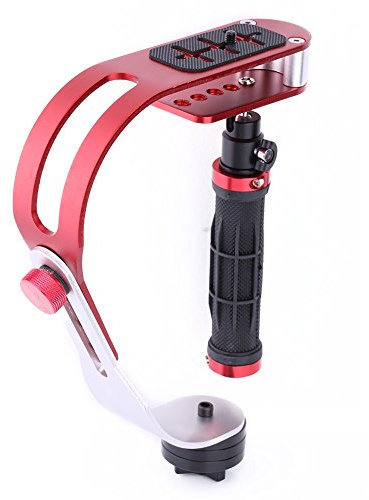 Stabilisateur Vidéo Portable Professionnel pour Appareil Photo, Excellente stabilité avecde Montage Caoutchoutée, Compatible DSLR