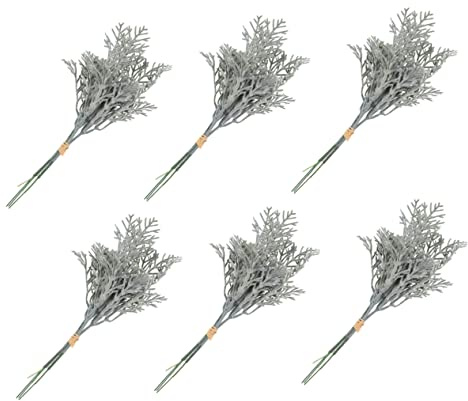 Imitationsblumenstiel 6 Stück aus Seidenstoff, Künstliche Blütenzweige | Heimdekoration Künstliche Blumen, Künstlicher Aststamm für Innen, Dekorativer Strauß