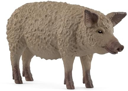 Schleich 14892 Cerdo lanudo, a Partir de 3 años, Farm World - Figura, 3 x 10 x 6 cm