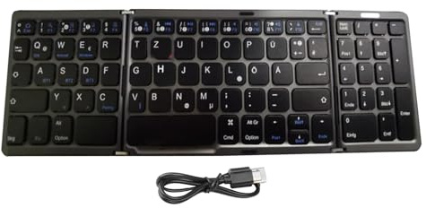 Teclado Plegable inalámbrico | Teclado multisistema con Soporte