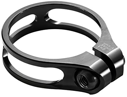 ZHAOQIN Fahrrad Sattelklemme Fahrrad Sattelstütze Klemme Aluminiumlegierung Radfahren Sattel Sattelklemme for 27,2/30,8/31,6mm BIK Sattelstütze Sattelkloben(Black Black 34.9)