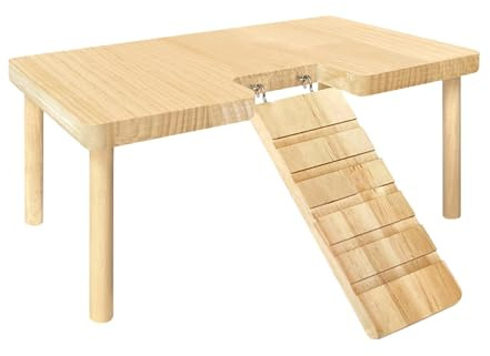 Plattf0rm Kletterständer für Hamster, Spielaktivität platf0rm, Holz-Hamsterklettern, Landschaftsbau, Kleintier-Aktivität, platf0rm mit Leiter, Hamsteraufhängung, platf0rm, Spielzeug, langes Klettern