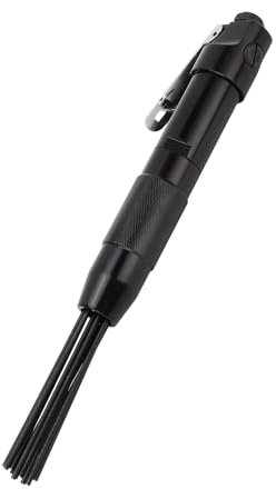 Air Needle Scaler,Alloy Steel Compact Pneumatic Needle Scaler with 12 Steel Needles,4200bpm Impact Rate,for Vehicles Ship