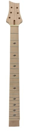 WUQIMUSC 22 Bünde, 64,8 cm, Mahagoni-Gitarrenhals, Ahorn-Griffbrett-Set in der Ferse, weiße Handeinlage ohne Bindung