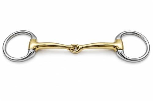Tysons Breeches Wassertrense D Ring Gebiss German Silver 9,5 10,5 11,5 Super Zart und FEIN verarbeite einfach gebrochen (9,5 cm)