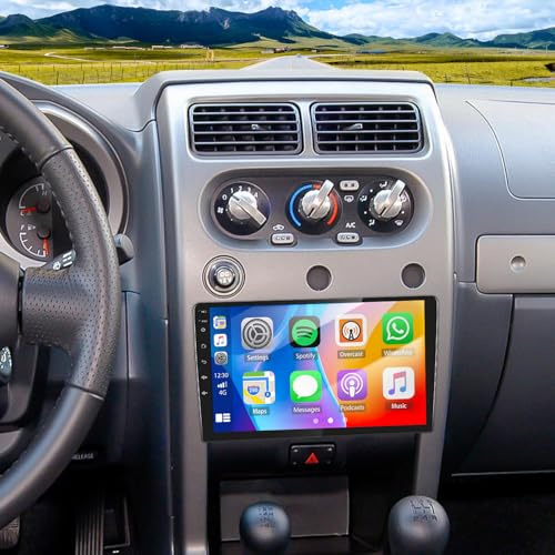 4+64G 10.1inch Double Din Car Stereo Radio Upgraded for 2001-2004 Nissan Frontier Car Player GPS Navi Head Unit Touch Screen Android 14 w/Wireless Carplay Android Auto/FM/SWC/WiFi/Bluetooth/Camera