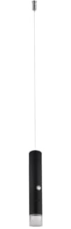 GLOBO Akku Pendelleuchte PELO Schwarz, dimmbar & abnehmbarer Leuchtenkopf, Ø 3,8cm