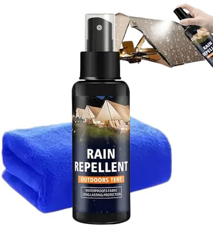 Generisch Waterproof Spray | 100 ml Rainproof Solution | With Cloth Oil-proof Camping Equipment Waterproofing Spray For Shoes, Jackets, Boots, Trainers, Furniture Padding, Clothing, Caravans, Camping