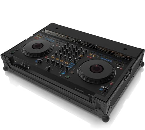 Zomo Flightcase A-DDJ-GRV6 NSE – kompatibel mit AlphaTheta DDJ-GRV6 – DJ Equipment Case 766 x 498 x 207 mm – Schwarz – robustes Sperrholz